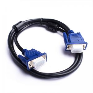 China OD6mm DB9 RS232 9 Pin VGA Cable Male To Female Vga Cable on sale