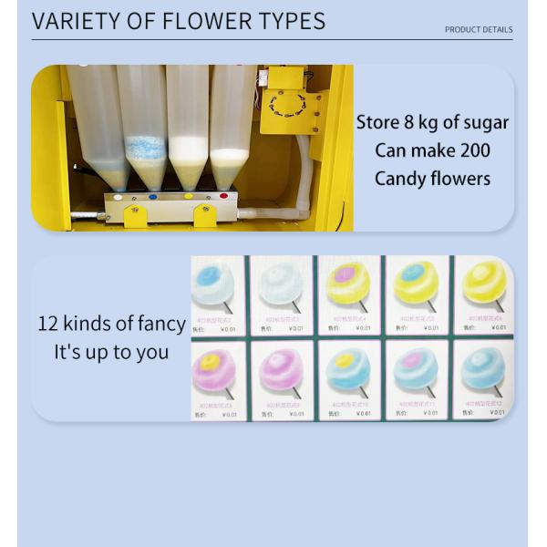 Unmanned Operation Smart Candy Floss Machine SDK ROHS