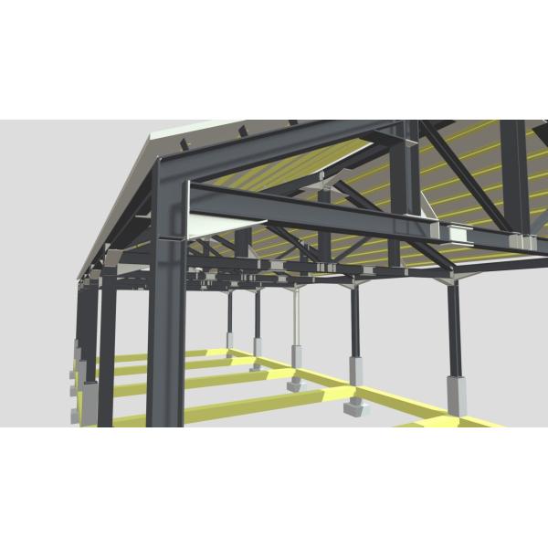 Q235B Q355B Multi Storey Steel Frame Construction ASTM A36 Prefab Steel Structure