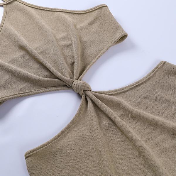 Holiday Leisure Sexy Women Dresses , 135cm Womens Halter Neck Dresses