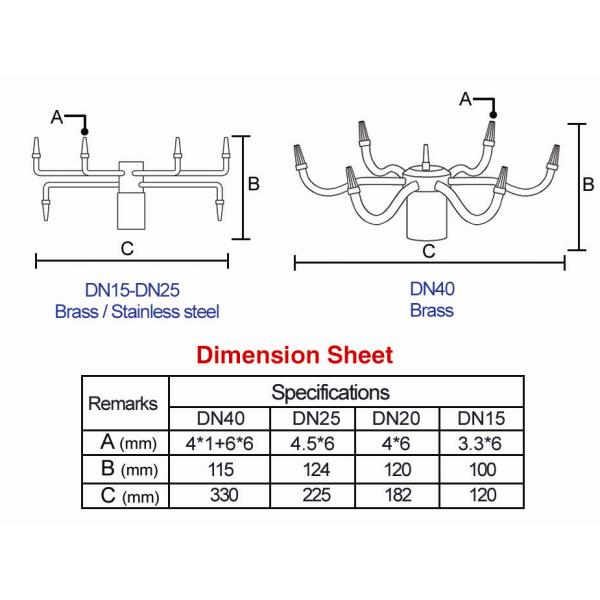 Brass Chrome Pirouette Fountain Jet Nozzle Fountain Spray Head Pond Fountain Nozzles