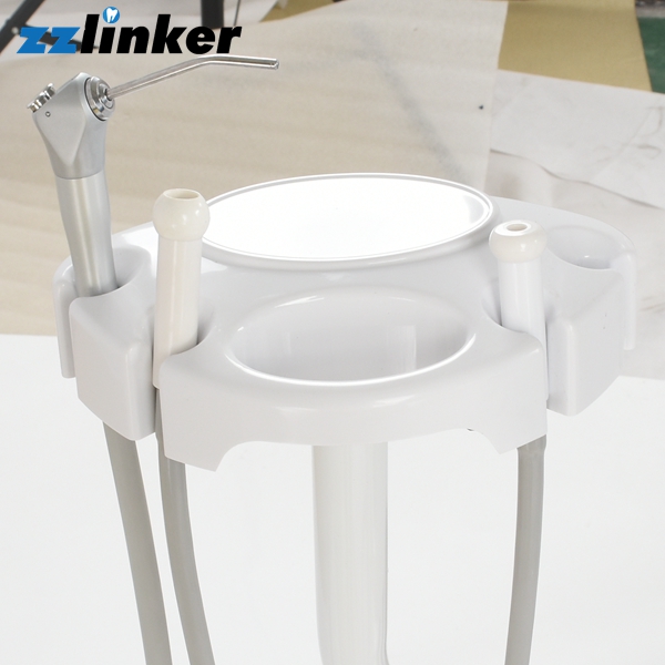 Orange Dental Exam Chair Portable Dental Chair Light Include Ceramic Spittoon