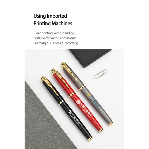 Business Gift Signature Ball Pen 0.5mm Multi Color Metal Neutral Pen