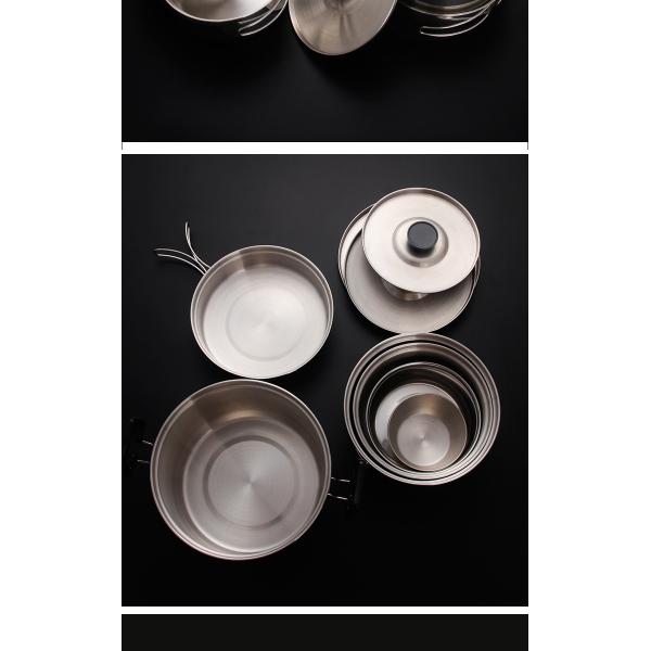 OEM/ODM Camp Cook Set Outdoor Cooking Soup Pot Vegetable Bowl Camping Mess Kit Camping Cookware Set