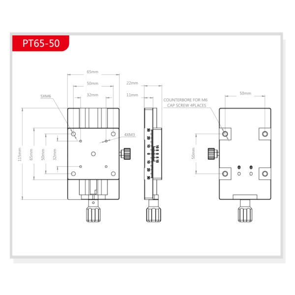 Dovetail Groove Direct Drive Manual Linear Stage Fine Adjustment Sliding Table