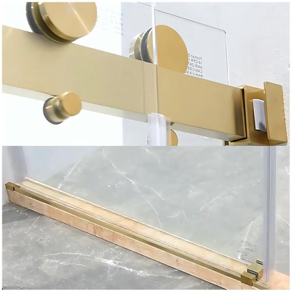 Stainless Steel 304 Material Shower Room Bathroom Glass Door Pulley Style Accessories