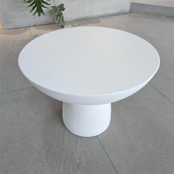 GRC Concrete Table Sets Modern Cement Dining Table Set Customized