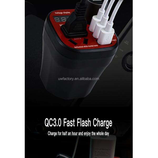 Smart Cooling Universal Power Inverter Auto 12V/24V USB Port Inverter Converter for Cooling Car Refrigerator