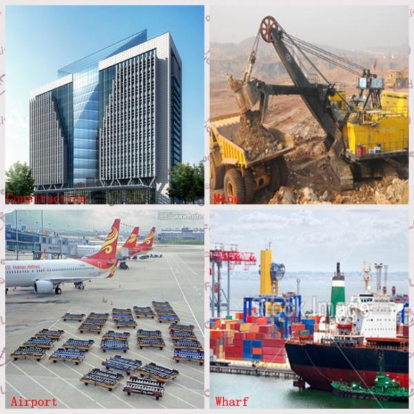 Polyurethane Solid Wheels Material Transfer Cart Customized Transport Wagon