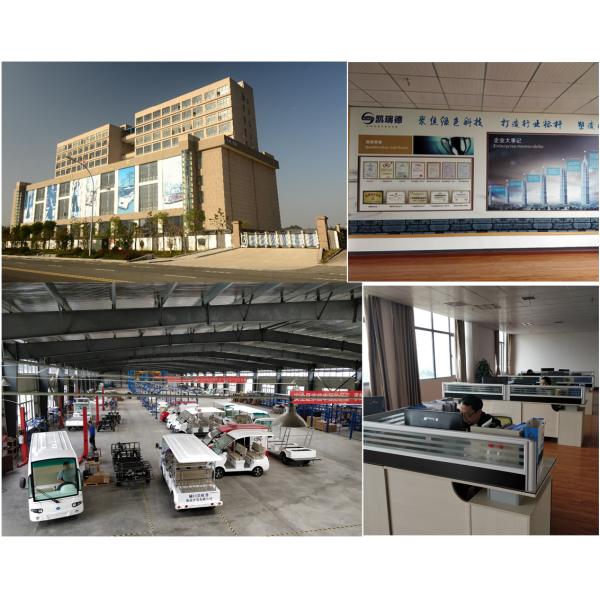 LED Headlights 4 Seats Club Car Electric Golf Cart With Nylon Belt For Golf Bag