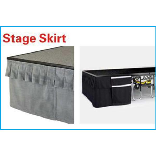 Customized Color 4*4 Feet Portable Smart Stage Skirt for Event/School/Weddings/Concerts