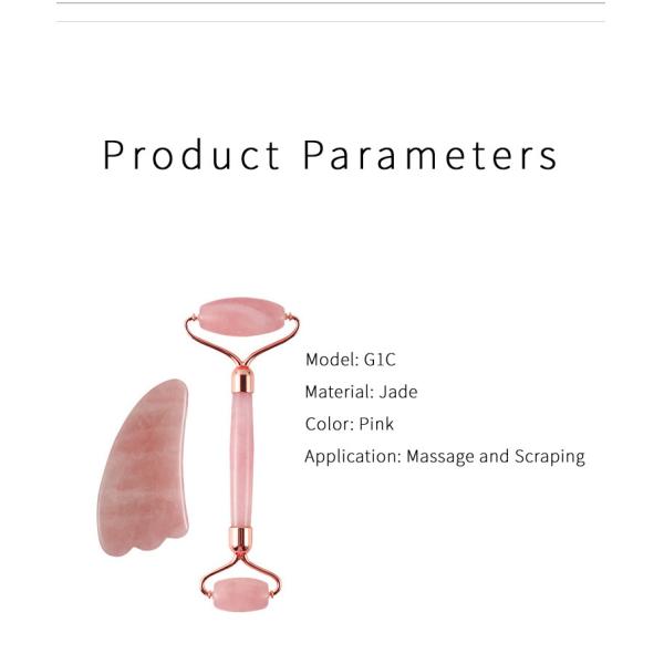 Face Slimming Crystal Jade Massage Roller Double Head