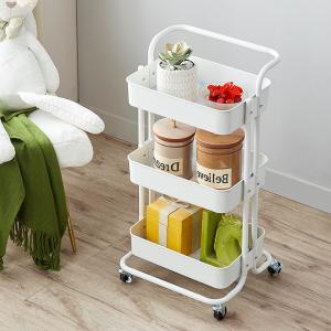 Buy cheap Kitchen Three Storey 15kg Bearing Metal Trolley Cart from wholesalers