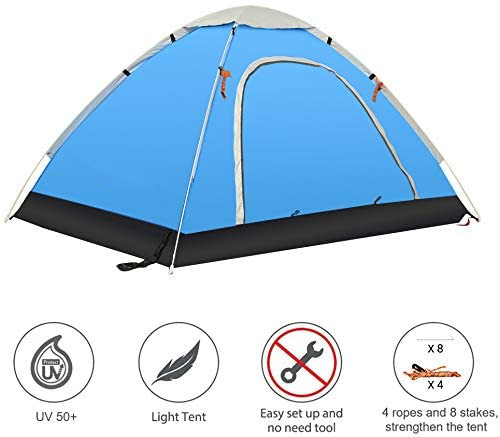 190T Polyester Pop Up Instant Lightweight Backpacking Tent
