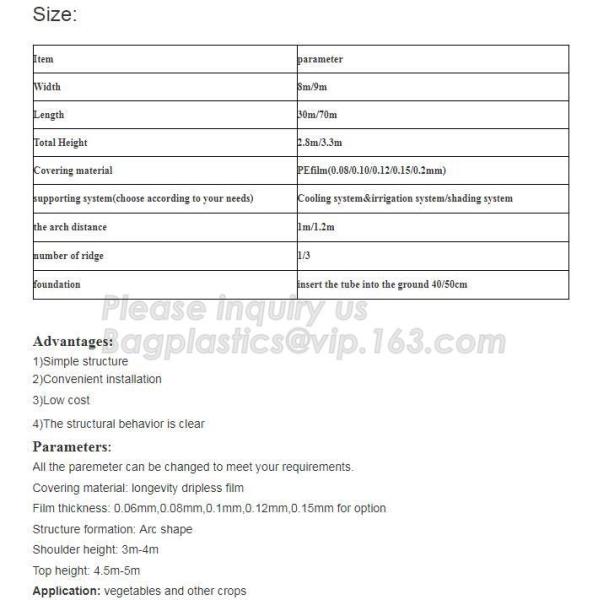PE protective film customized green house for agriculture anti frost,Venlo Glass Agricultural Green house, SUPPLIES, PAC