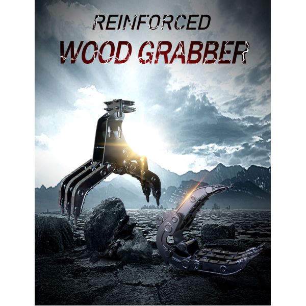 20T Forest Log Grapple Garden Mechanical Claw Excavator Thumb Grab Excavator Grapple for PC200