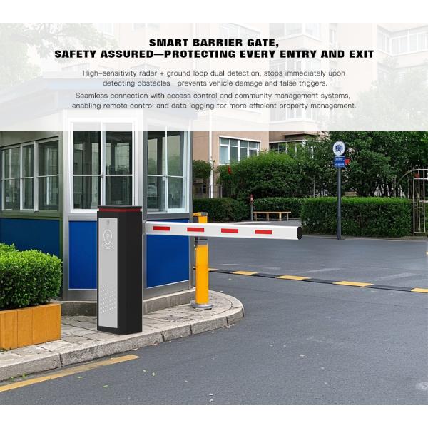 HCW Automatic Barrier Gate Traffic Heavy Duty Security For Driveway Access Control Anti Smashing