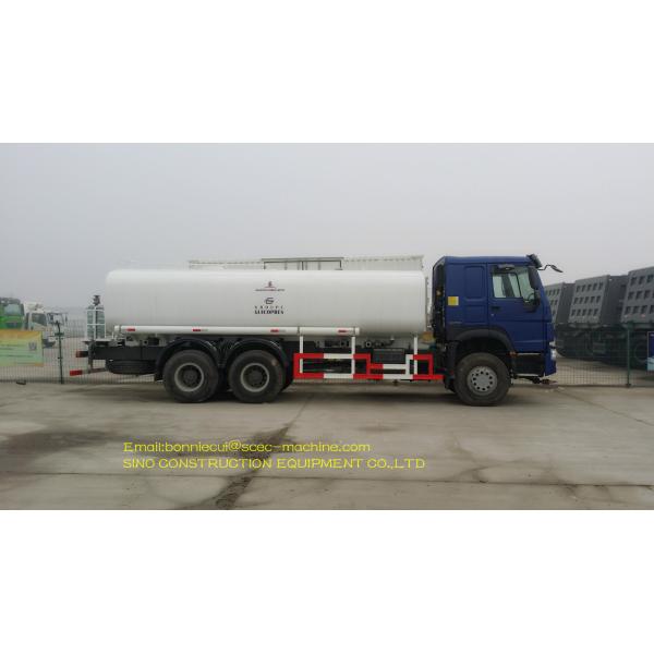 Stainless Steel Sinotruk Howo 6x4 Tractor Truck 18000 Liters Mobile Fuel Truck