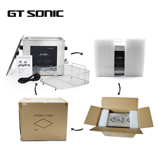 40kHz 13L GT SONIC Gun Ultrasonic Cleaner SUS304 Material 300W With Basket