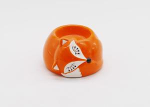 Quality Fox Shape Ceramic Candle Holders / Handmade Tea Light Holders Home Decoration wholesale
