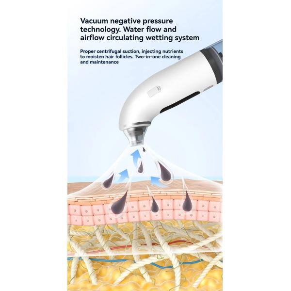 Temu ABS Vacuum Blackhead Remover Machine Facial Cleaning Nose Pore Suction Device