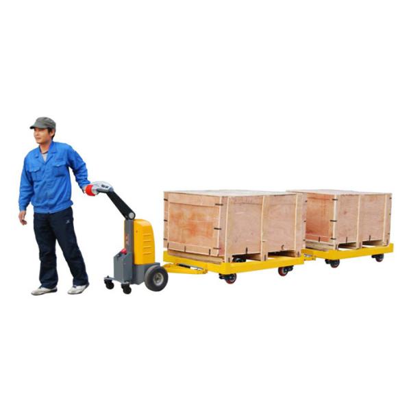 1 Ton 1.5 Ton Walkie Electric Tow Tractor 6km/H Travel Speed Electromagnetic Brake