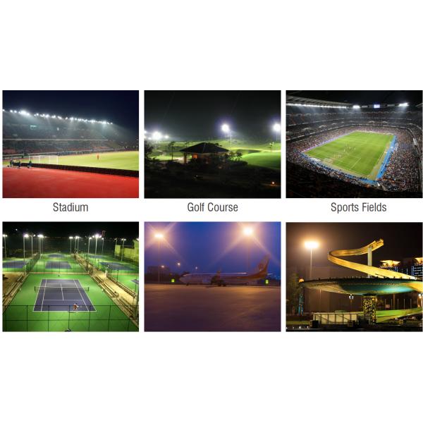450W 600W LED Stadium Flood Light 6 Years Warranty IP66 Waterproof High CRI For Golf Court