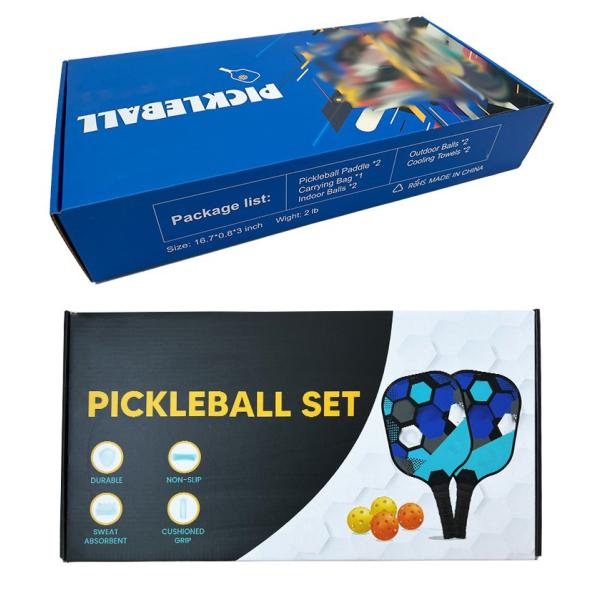 PP Honeycomb UV Print Carbon Fiber Pickleball Paddle Customized Logo