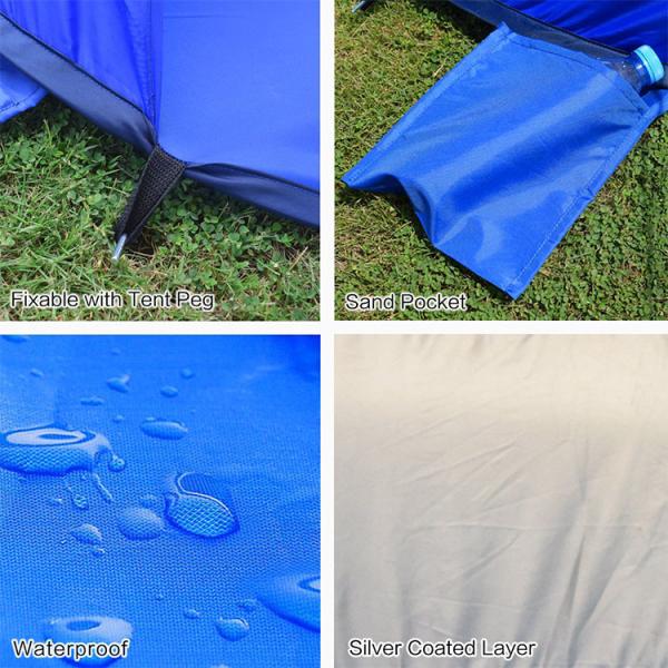 UV 50 protection 210T Polyester Beach Sun Shade Tent