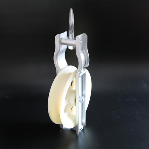 Hanging Cable Hook Roller , Single Wheel Cable Block Pulley Transmission Line Stringing Tools