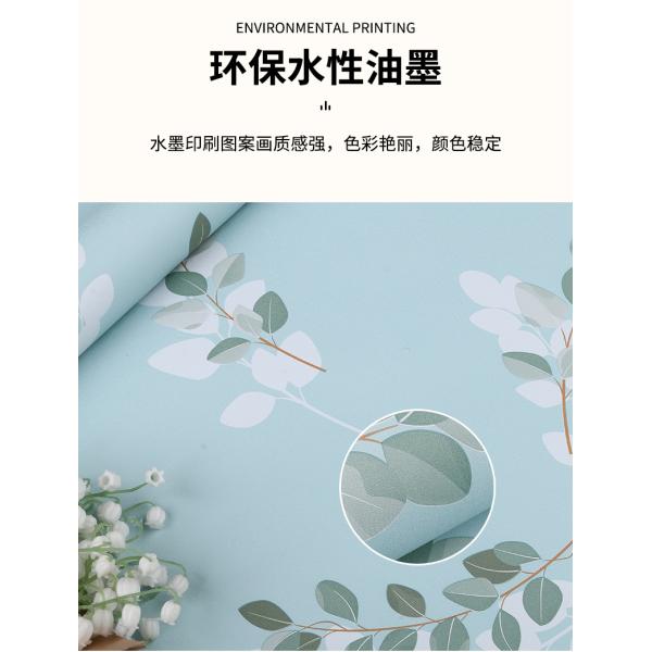 Home Decoration Floral Peel And Stick Wallpaper Glossy Floral Adhesive Contact Paper