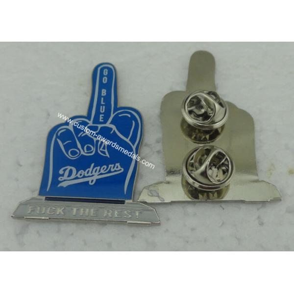 Copper Die Stamped Personalised Metal Pin Badges , Custom Made Enamel Pins