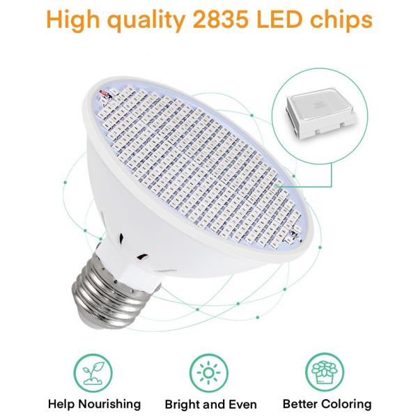 3000K SMD2835 LED Indoor Plant Grow Lights Bulb For Seeds Greens