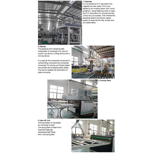 150g/H WPC PVC Vinyl Floor Production Line Spc Flooring Line Tile Making Machine