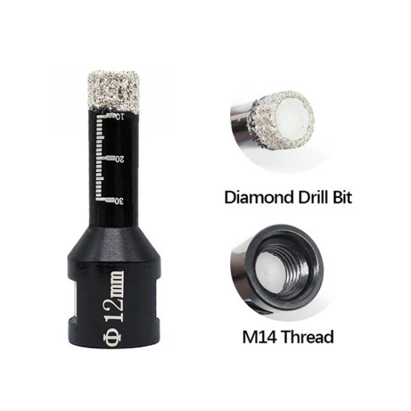 45mn Diamond Masonry Core Drill Bit 6mm 12mm 14mm For Power Drill