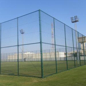 Quality 200*50mm PVC Coated Chain Link Mesh Fence Panels For Playground wholesale