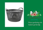 Flexible Small Outdoor Basket Planter 9-1/2" in diameter x 8" H overall