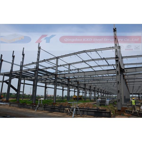 Industrial Prefab Light Steel Building Warehouse For Car Park / School / Hospital