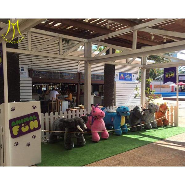 Hansel amusement park games electric riding panda machine used kiddie rides for sale