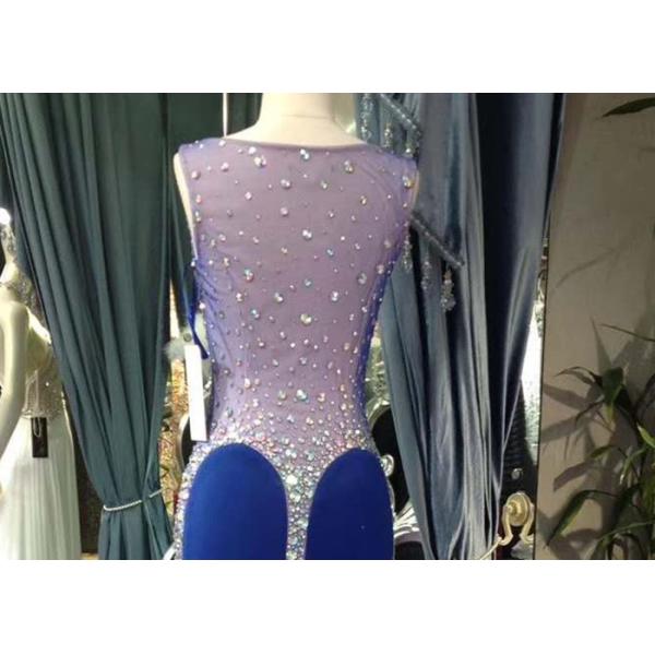 Sexy Diamond Mermaid Prom Dress , Sweetheart Fishtail Dress See Through Style