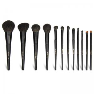 Quality Black Eco Synthetic Hair Cosmetic Makeup Brush Set Women Beauty Kits wholesale