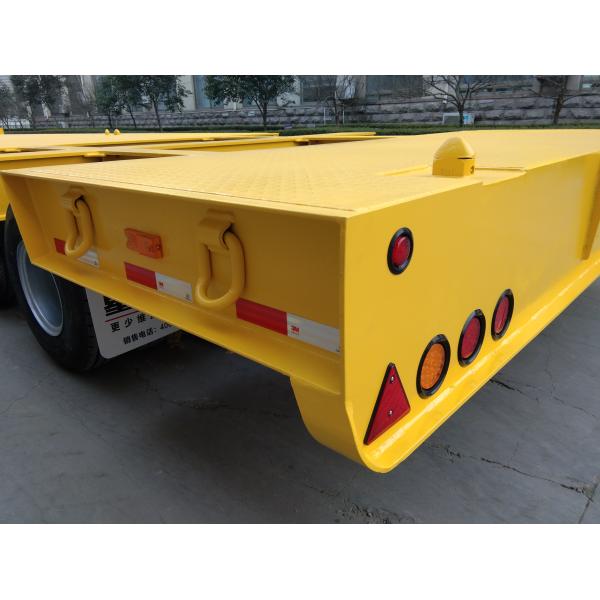 One Line Lowboy Flatbed Trailer , 8 Units Twist Lock Lowboy Equipment Trailers