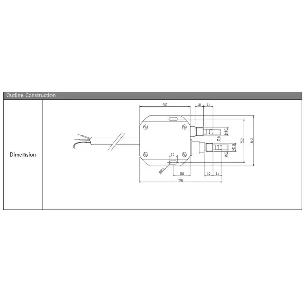 Lightweight Micro Differential Pressure Transmitter with DIN Rail and Wall Mount Options for Non-Corrosive Gas Applications