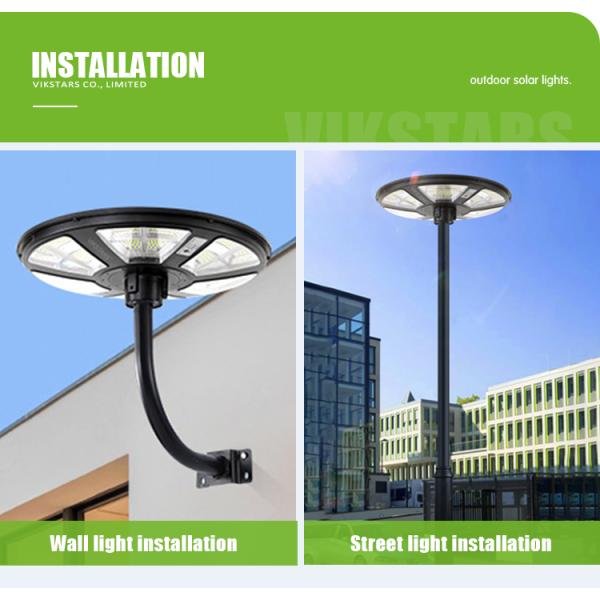 Large 300W Solar Panel Garden Lights Waterproof ABS PC For Outdoor