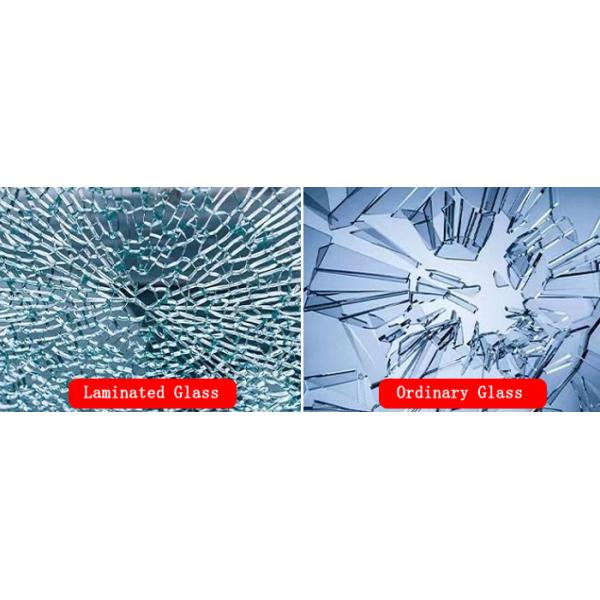 Curved Laminated Glass 5+5mm Interlayer White Glass Tempered Glass Processing