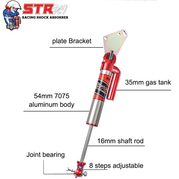 ATS Steering Adjustable Shock Absorber - front view