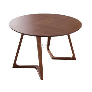 Quality Modern Wooden Style Ash Wood Round Dining Table wholesale