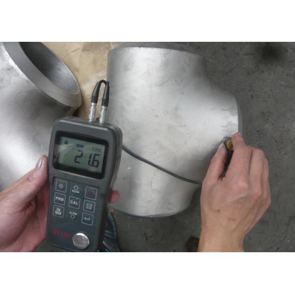 Thick-walled stainless steel pipe tee fittings measurement2