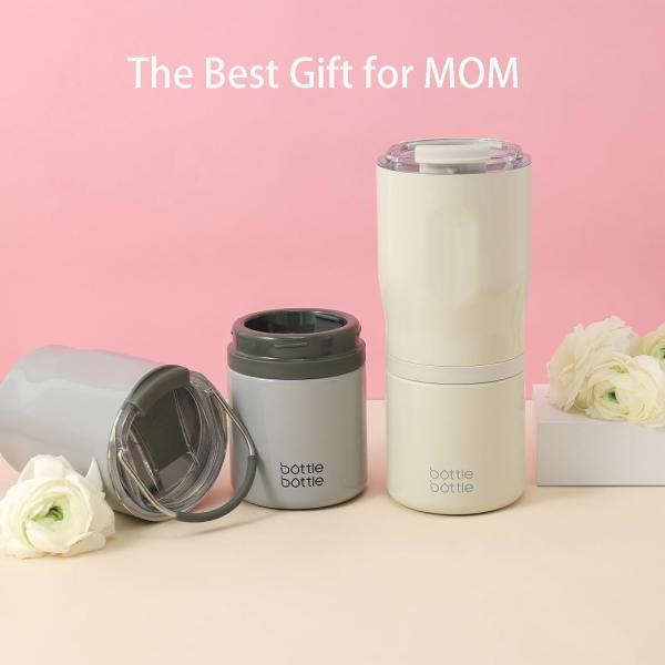 Stainless Steel 22oz 2IN1 Coffee Insulated Tumbler With Handle