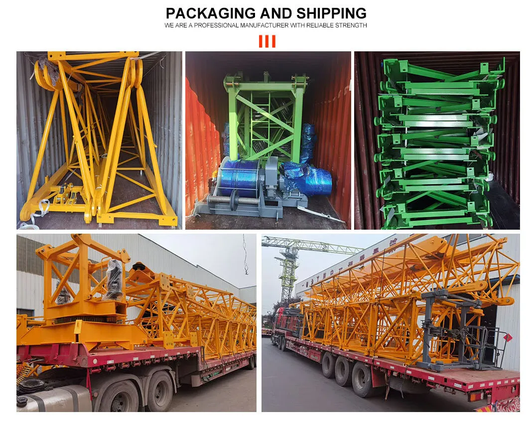 Chinese Brand Used Tower Crane Zoomlion Tower Crane Wa7025 Truck 12 Tons Tower Crane